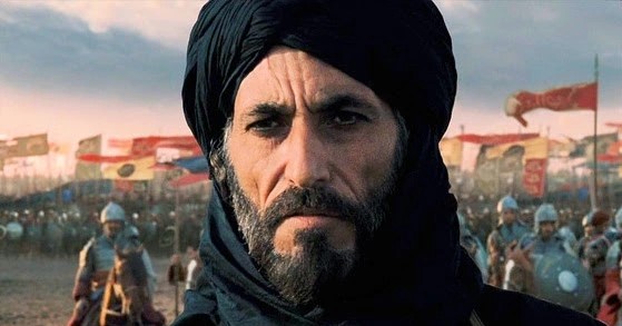 Ghassan Masood as Salahuddin Ayyubi in movie